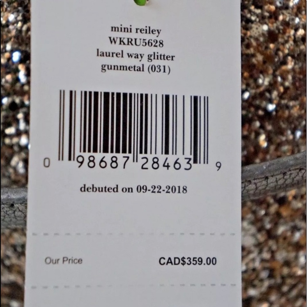 Kate spade mini Reiley laurel way glitter bag gray - Picture 5 of 7